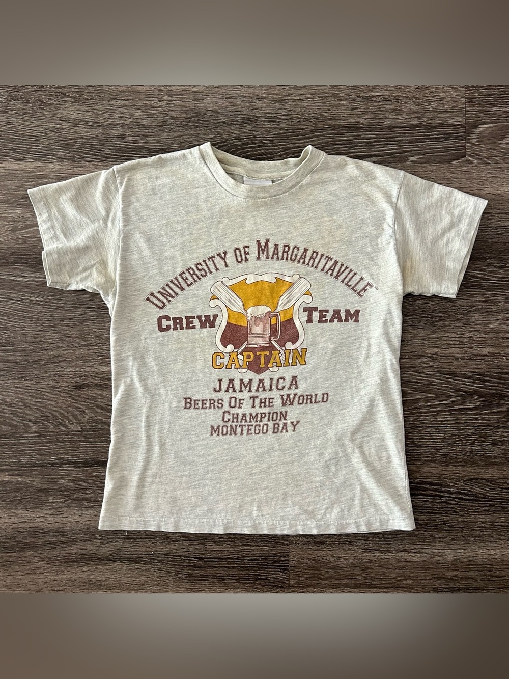 Vintage Jimmy Buffet Margaritaville Jamaica Graphic T-Shirt Size XS 90s Y2K Crew
